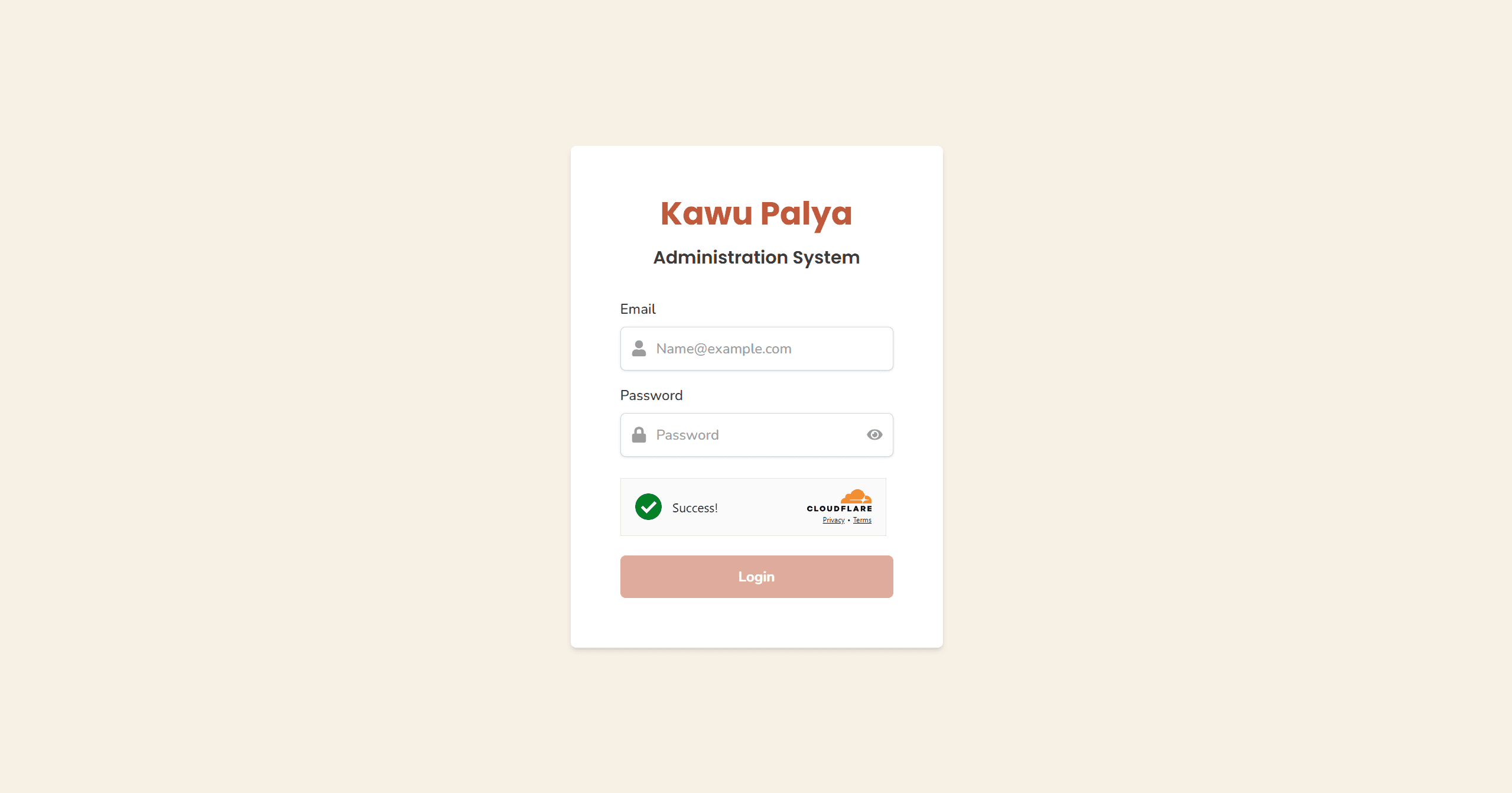 Kawu Palya Notification Management Panel